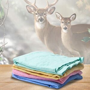 Chamois Cloth for Car - 3 Pack Drying Towel Super Absorbent Fast Drying 26" x 17" - Car Shammy Towel (Blue Pink Green)