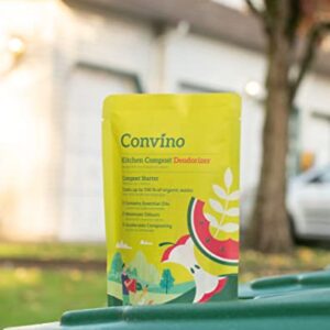 Convino: A Compost Starter/Accelerator Which Help to Reduce Kitchen Waste Odor and Convert Yard Waste to Fertile Humus for All Composting Systems. Comes in 1 Package That Contains 4 Packets Inside