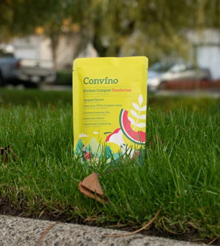 Convino: A Compost Starter/Accelerator Which Help to Reduce Kitchen Waste Odor and Convert Yard Waste to Fertile Humus for All Composting Systems. Comes in 1 Package That Contains 4 Packets Inside