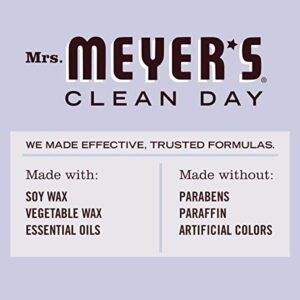 Mrs. Meyer's Clean Day's Scented Soy Aromatherapy Candle Bundle, 35 Hour Burn Time, Made with Soy Wax, Lavender and Lemon Verbena Scent, 7.2 oz Jars (4 Candles Total)