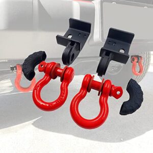 enixwill front demon tow hook bracket with 3/4in shackle fit for toyota tacoma 2009-2023