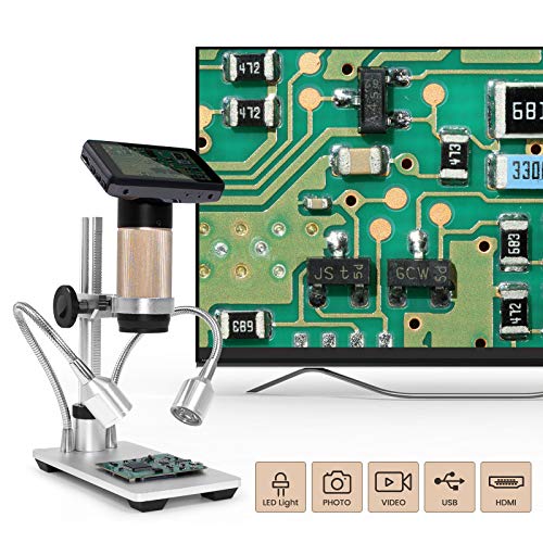 Andonstar ADSM201 HDMI Digital Microscope with 3MP HD Sensor and Industrial Lens for PCB CPU SMT Soldering and Phone Repair