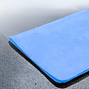 Super Thick 36" X24" Pro Microfiber Car Wash Drying Towel Over 1.2 lbs, 1200GSM,Blue Chamois Cloth, Сar Shammy Towel 26" x 17",Super Absorbent Chamois Cloth for Car