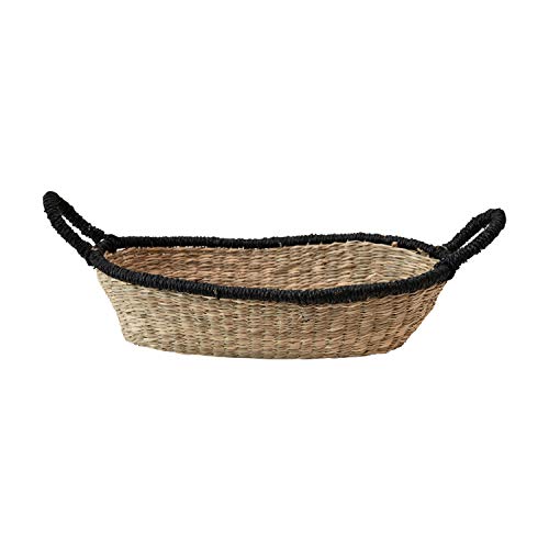 Bloomingville Seagrass Handle & Black Trim, Natural Basket (AH1702)