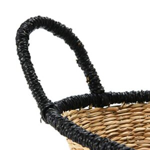 Bloomingville Seagrass Handle & Black Trim, Natural Basket (AH1702)