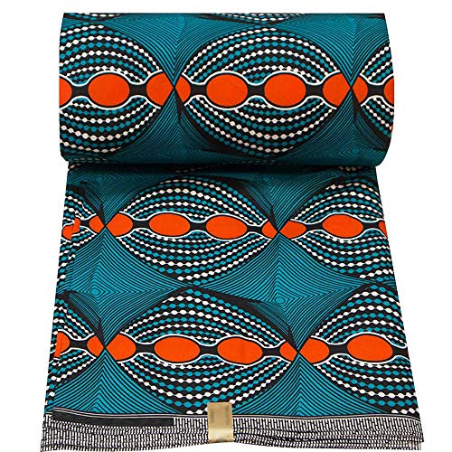 African Fabric 6 Yard Printed Wax Cloth African Ankara Fabric for Party Dress FP6391