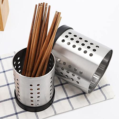 Cabilock Kitchen Cutlery and Utensils Caddy Stainless Steel Chopsticks Holder Drying Rack Basket Tableware Drainer for Home Kitchen Restaurant