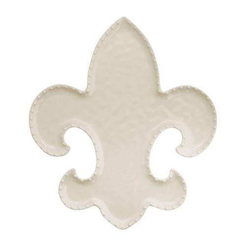 UPware Fleur-De-Lis 12.25 Inch Melamine Serving Plate