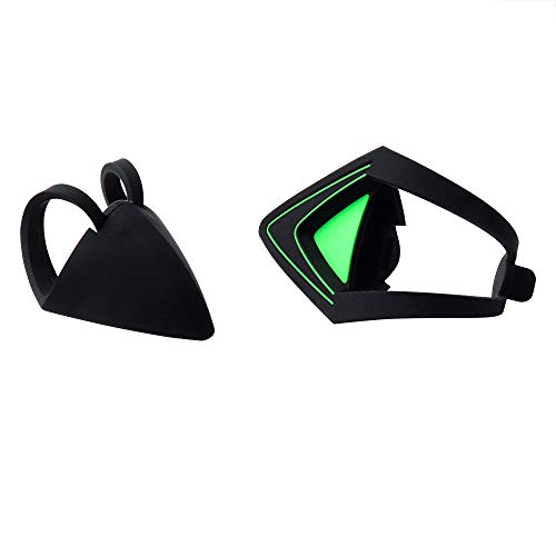 HUYUN Silicone Cat Kitty Ears Lovely Attachable Accessory Compatible for Razer Kraken 2019, Kraken TE Headsets (Green)