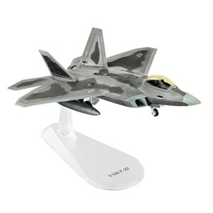 HANGHANG 1/100 Scale F-22 Raptor Attack Plane Diecast Airplane Model Military Plane for Commemorate Collection or Gift(Wheels Iinstalled)