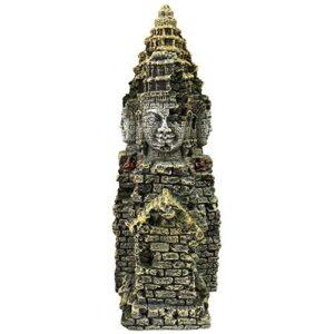 SLOCME Aquarium Large Buddha Statue Decorations - Aquarium Buddha Ornament with Hole for Betta Fish to Swim Through