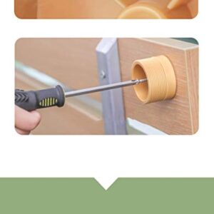 Miwaimao Headboard stoppers for Adjustable Bed - headboard stabilizer stoppers Bed Wall,Adjustable Threaded Bed Frame Anti-Shake Tool for Bed,Easy Install (Color:Wood Color,Size:2 × Small)