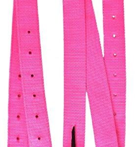 Showman Premium Quality Nylon Off Billet and Tie Strap Set. 2ply Premium Webbed Nylon (Red)