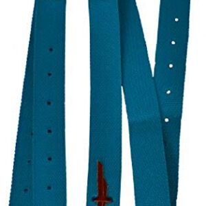 Showman Premium Quality Nylon Off Billet and Tie Strap Set. 2ply Premium Webbed Nylon (Red)