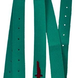 Showman Premium Quality Nylon Off Billet and Tie Strap Set. 2ply Premium Webbed Nylon (Red)