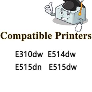 MM MUCH & MORE Compatible Toner Cartridge & Drum Unit Replacement for Dell 593-BBKD and 593-BBKE use for E310dw E515dn E515dw E514dw Printers (3 Pack, 2 Toner + 1 Drum)