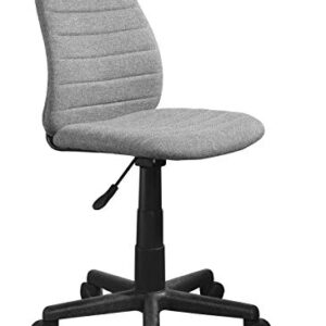 Urban Shop Padded Fabric High Back Rolling Home Office Chair, Grey