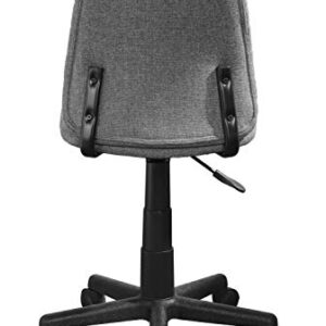 Urban Shop Padded Fabric High Back Rolling Home Office Chair, Grey