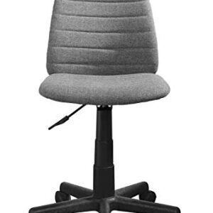 Urban Shop Padded Fabric High Back Rolling Home Office Chair, Grey