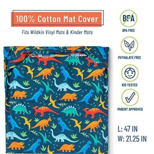 Wildkin 12 Inch Kids Backpack Bundle with Nap Mat Cover (Jurassic Dinosaurs)