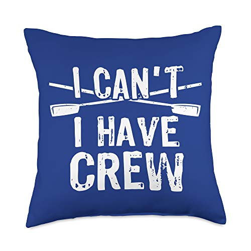 Awesome Rowing Crew Shop Funny Rowing Crew Gift-Rower Coxswain Sculler Throw Pillow, 18x18, Multicolor