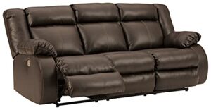 signature design by ashley denoron sofas, dark brown