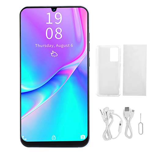 Unlock Smart Phone, 7.2in for Waterdrop Screen Dual Cards Dual Standby Smartphone 1+16GB QuadCore Moblie Phone 2MP 5MP Autofocus Double Cameras(Blue)