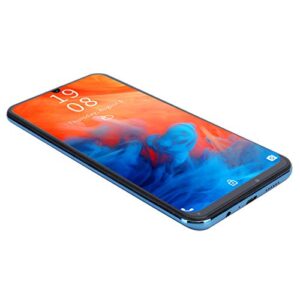 Unlock Smart Phone, 7.2in for Waterdrop Screen Dual Cards Dual Standby Smartphone 1+16GB QuadCore Moblie Phone 2MP 5MP Autofocus Double Cameras(Blue)