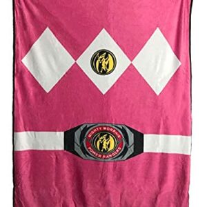 Power Rangers Pink Ranger Fleece Soft Throw Blanket