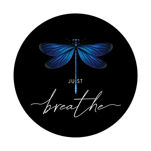 Just Dragonfly Tattoodesign Summer Breathe Meditation Yoga PopSockets Swappable PopGrip