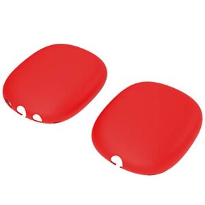 Geekria Silicone Skin Cover for AirPod Max Headphones, Scratch Protection Case/Earpieces Cover/Headset Speakers Skin Protector (Red)