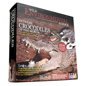 wild environmental science extreme crocodiles of the world - for ages 6+ - create and customize models and dioramas - study the most extreme animals