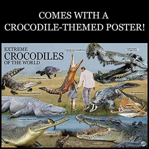 WILD ENVIRONMENTAL SCIENCE Extreme Crocodiles of the World - For Ages 6+ - Create and Customize Models and Dioramas - Study the Most Extreme Animals