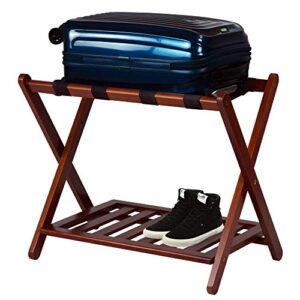 casual home luggage rack, walnut (new)