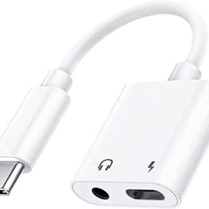 USB C to 3.5mm Jack Headphone Aux Audio Adapter Type C Fast Charging Dongle Converter USBC Earphone Adapter for Google Pixel 4 4XL 3 3XL 2 2XL, iPad Pro 2020 2019 2018, Samsung Note 10/S20 and More