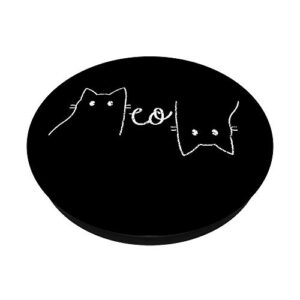 Meow Cat Funny Graphic PopSockets Swappable PopGrip