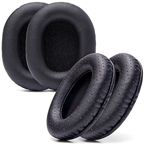 Comfort Pack | WC Wicked Cushions Replacement Ear Pads for Sony MDR 7506 | Soft Leather, Luxury Memory Foam, Unmatched Durability | Compatible with MDR 7506 / MDR V6 / MDR CD900ST (Black & Perforated)