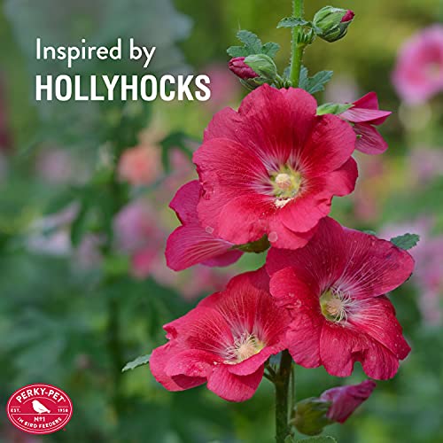 Perky-Pet 91RF Replacement Red Hollyhock Flower Ports & Perches-6 Pk