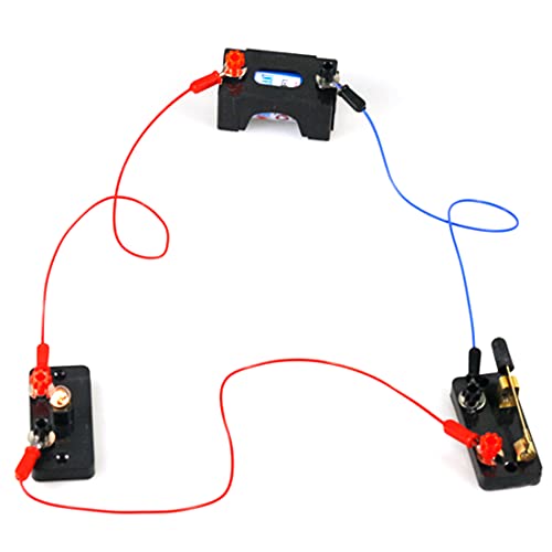 Baihuigo Connectors Wire:Used for Physics Laboratory,School Electronic Experimenting, Great for Demos Series or Parallel Teaching Basic Principles of Electricity & How a Simple Circuit Works.