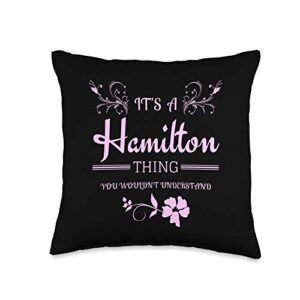 hamilton merchandise and gifts for fans its a hamilton thing gift for teenage girl women throw pillow, 16x16, multicolor