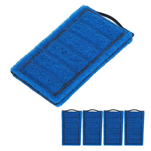 Naroote Fish Tank Filters, 4PCS Blue Carbon Filter Element Fish Tank Filter Cartridges, Carbon Cartridges, Turtle Tank Filter for Aquarium