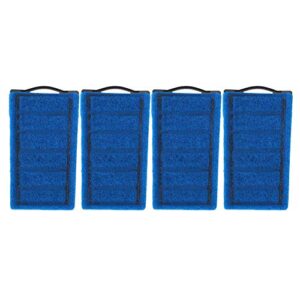 Naroote Fish Tank Filters, 4PCS Blue Carbon Filter Element Fish Tank Filter Cartridges, Carbon Cartridges, Turtle Tank Filter for Aquarium