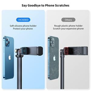 [𝗕𝗲𝘀𝘁 𝗤𝘂𝗮𝗹𝗶𝘁𝘆] 67" Phone Tripod, 𝗦𝘁𝘂𝗿𝗱𝘆 & 𝗣𝗼𝗿𝘁𝗮𝗯𝗹𝗲 iPhone Tripod Stand with Remote, Selfie Stick Tripod for Cell Phone Tripod for iPhone 14 Pro Max Plus 13 Samsung All Phones