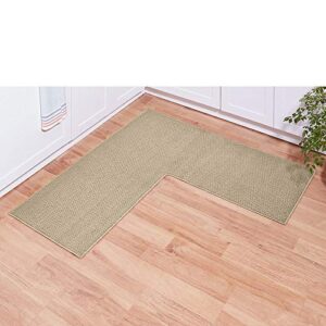 direct home textile group berber 20"x 48"x 48" corner rug polypropylene beige