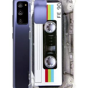 FAteamll Case for Galaxy S20 FE 5G,with Reinforced Corners TPU Soft Bumper Retro Cassette Tape Case Compatible with Samsung Galaxy S20 FE 5G