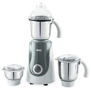 boss crown wet & dry mixer grinder powerful 750w with 3 stainless steel jars, 110v for usa
