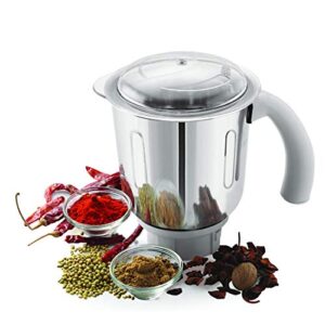 Boss Crown Wet & Dry Mixer Grinder Powerful 750W with 3 Stainless Steel Jars, 110V for USA