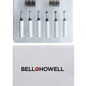 Bell+Howell Replacement Kit For Tac Pen Original and Deluxe – Includes 6 LR44 Batteries, 3 Black Ink Cartridges, 3 Blue Ink Cartridges