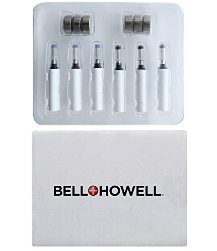 Bell+Howell Replacement Kit For Tac Pen Original and Deluxe – Includes 6 LR44 Batteries, 3 Black Ink Cartridges, 3 Blue Ink Cartridges