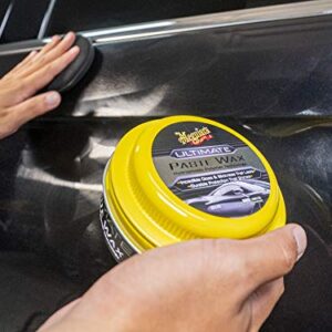 Meguiar's Ultimate Paste Wax, Durable Protection That Shines, Towel and Pad Included - 8 Oz Container